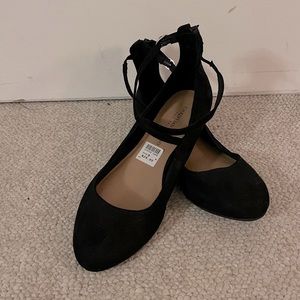 Christian Siriano ballet flats with ankle straps
